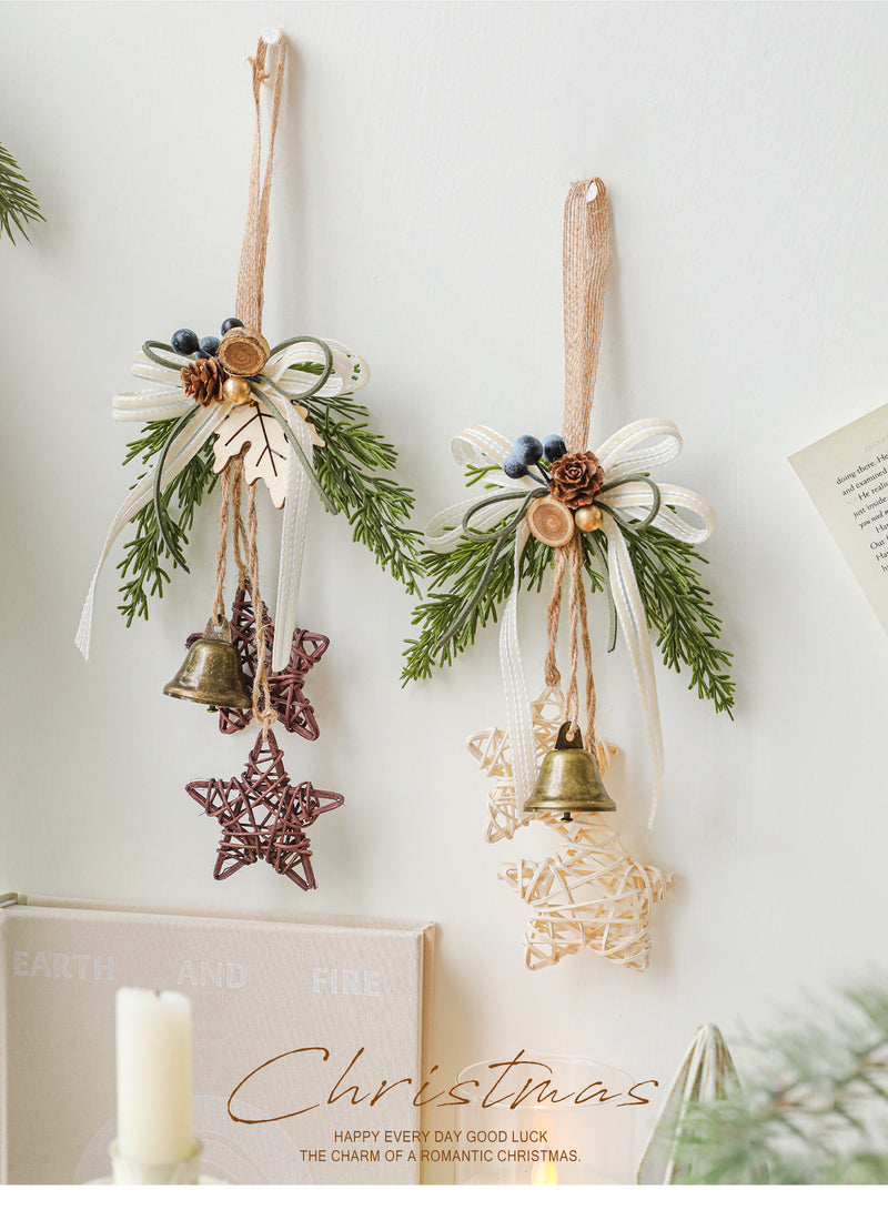 Realistic Christmas Bell Ornaments Set - 9 Styles Holiday Door Hangers, Tree Decor & Wall/Window Display for Home, Events, Retail