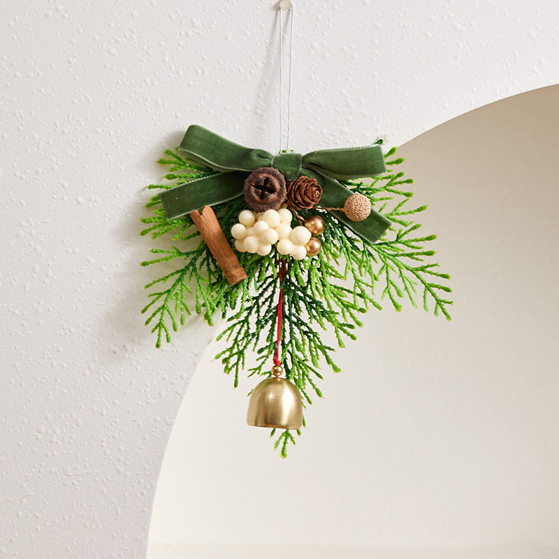 Christmas Bell & Bow Ornaments , 6.5" Festive Holiday Decor for Tree, Wreaths, Gift Wrapping, Home & Event Decor