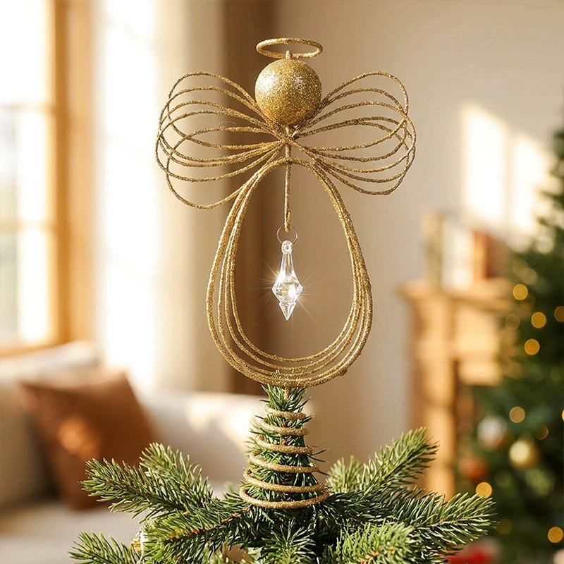 10" Realistic Angel Tree Topper Star, Christmas Tree Decor, Holiday Centerpiece, Wedding & Event Decor, Bulk Pricing Available