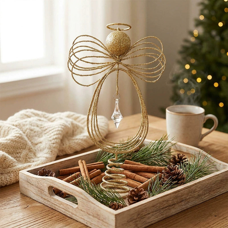 10" Realistic Angel Tree Topper Star, Christmas Tree Decor, Holiday Centerpiece, Wedding & Event Decor, Bulk Pricing Available