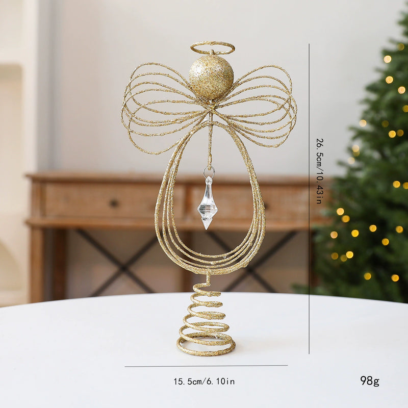10" Realistic Angel Tree Topper Star, Christmas Tree Decor, Holiday Centerpiece, Wedding & Event Decor, Bulk Pricing Available