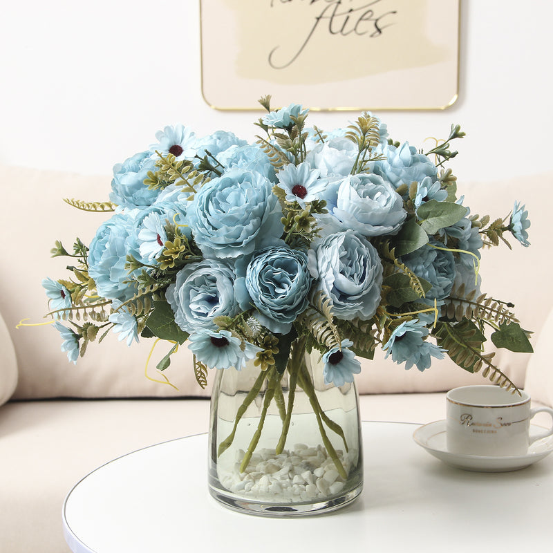 Silk Peony Bouquet, 13" Tall,  for Wedding, Home Decor, Event Arrangements