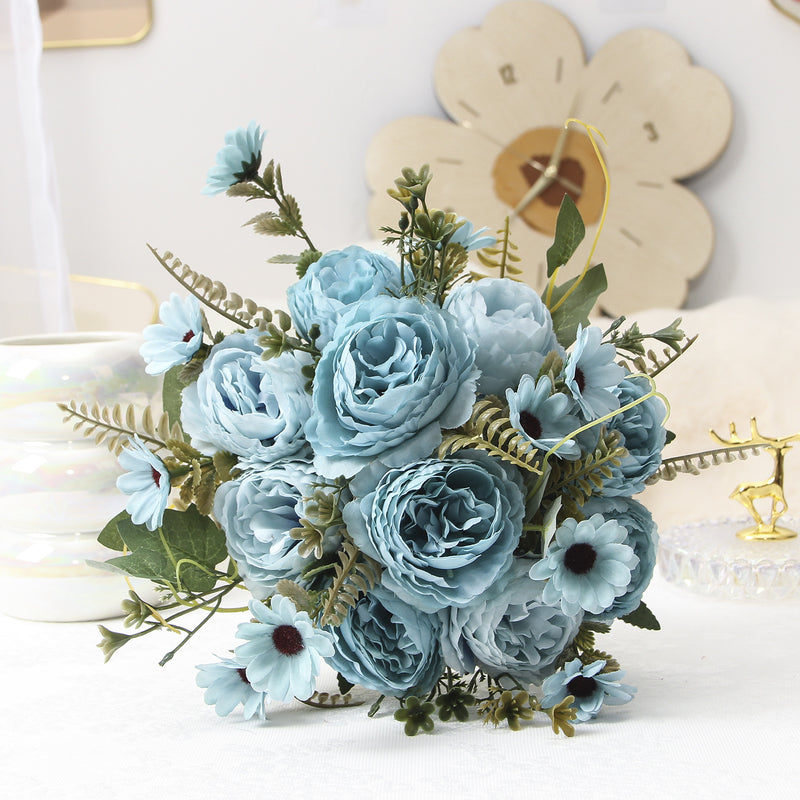 Silk Peony Bouquet, 13" Tall,  for Wedding, Home Decor, Event Arrangements