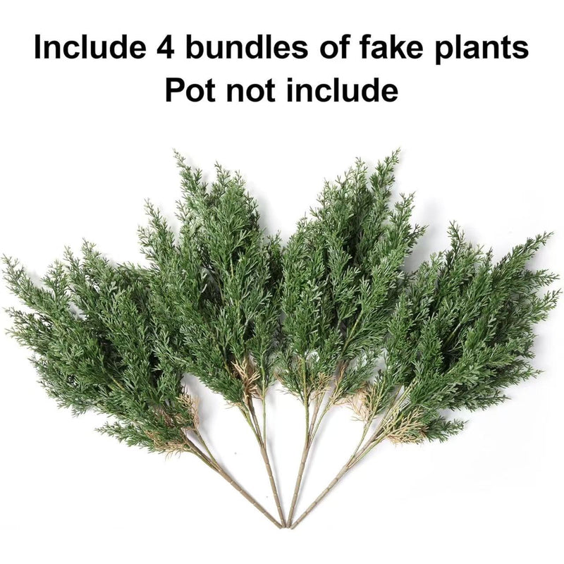 Realistic Artificial Pine Branches, 24.4" Tall, Christmas & Holiday Decor, Indoor Use, Bulk or Single Purchase