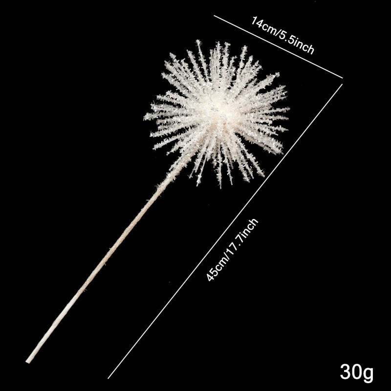 18" Festive Foam Glitter Christmas Tree Stems, Gold, White, Silver, Red, Holiday Decor, Wedding Arrangements, Home Styling