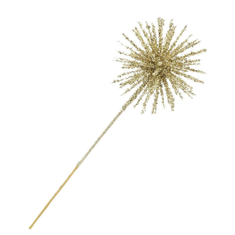 18" Festive Foam Glitter Christmas Tree Stems, Gold, White, Silver, Red, Holiday Decor, Wedding Arrangements, Home Styling