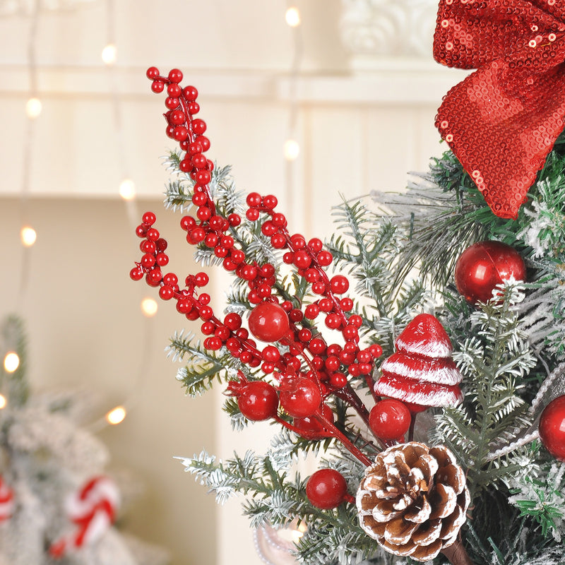Set of 5 Realistic Christmas Lollipop Ornaments, Red & White Candy Cane Hanging Decor for Tree, DIY Holiday Crafts, Bulk Party Decorations
