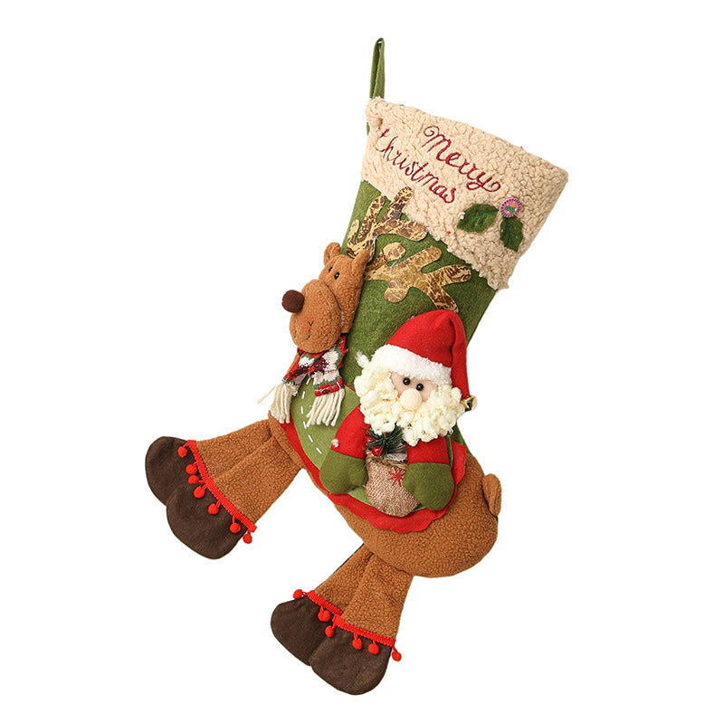 Christmas Stocking Decorations, 17" Festive Holiday Socks, Perfect for Tree Hanging, Gifting, and Seasonal Home Decor