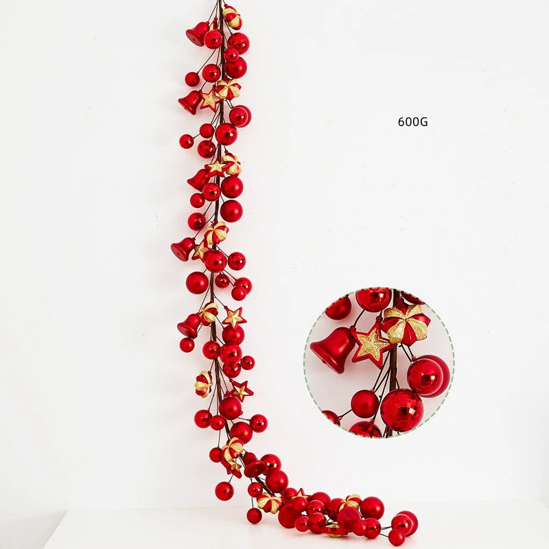 Christmas Glitter Ball Garland, 71" Long, 8 Styles, Festive Holiday Decor for Home, Weddings, Events, and Retail Displays