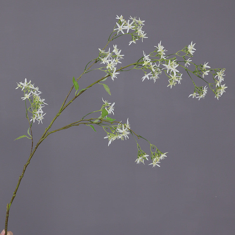 Snow Willow Dancing Orchid Faux Floral Stem, 47", Silk-Like Texture, Perfect for Weddings, Home Decor, and Commercial Spaces