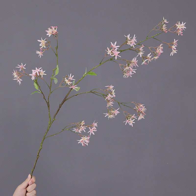Snow Willow Dancing Orchid Faux Floral Stem, 47", Silk-Like Texture, Perfect for Weddings, Home Decor, and Commercial Spaces