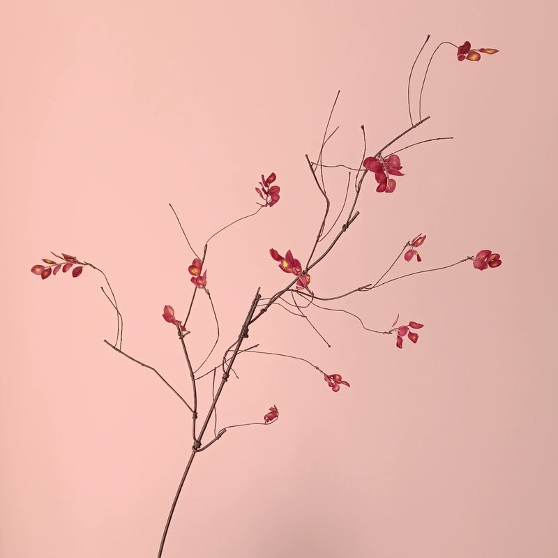 150cm Realistic Red Maple Leaf Branches, Bendable Stems for Fall Decor, Wedding Arrangements, Hotel Displays, Indoor Vase Filler
