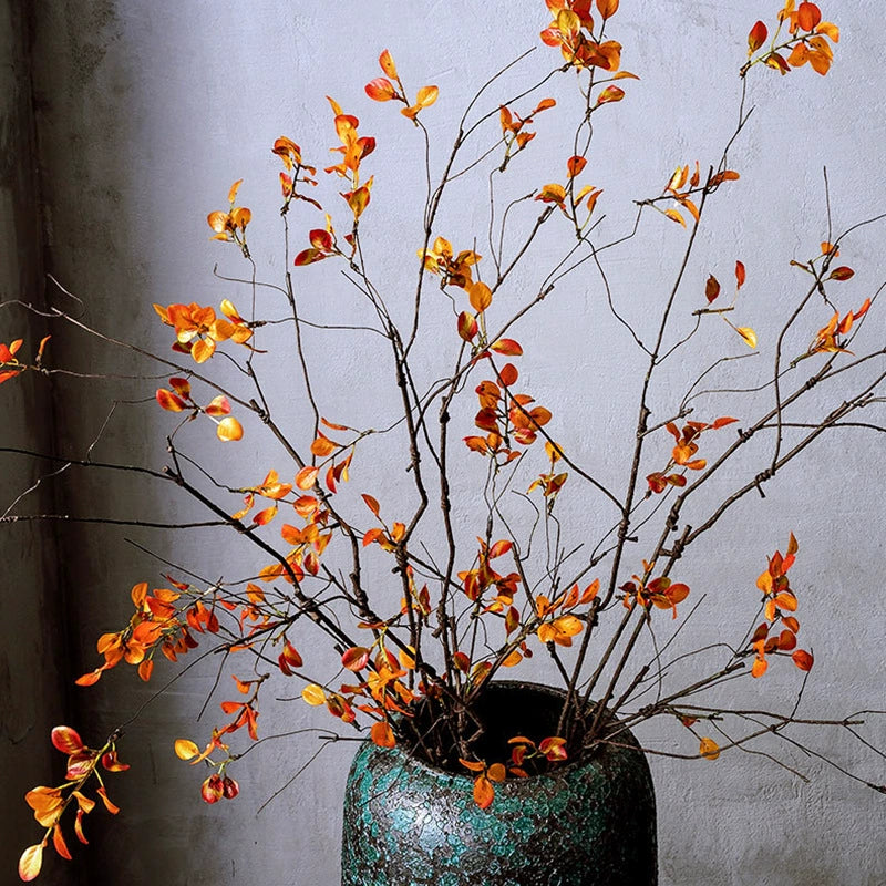 150cm Realistic Red Maple Leaf Branches, Bendable Stems for Fall Decor, Wedding Arrangements, Hotel Displays, Indoor Vase Filler