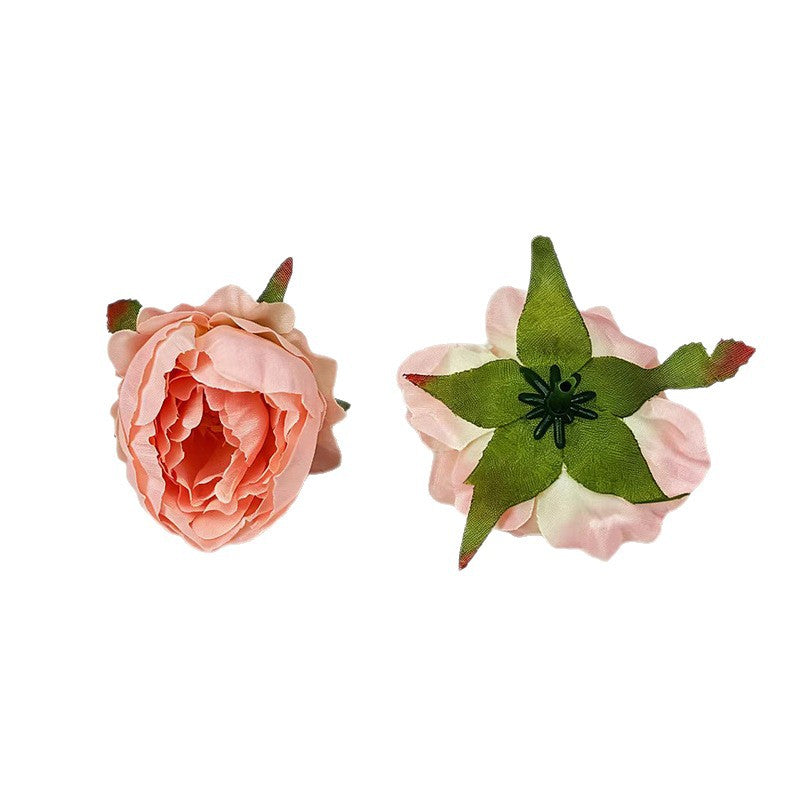 Silk Peony & Rose Flowers, 2" Wide (5cm) - 10-Pack for Wedding Bouquets, Corsages, DIY Floral Arrangements & Home Decor