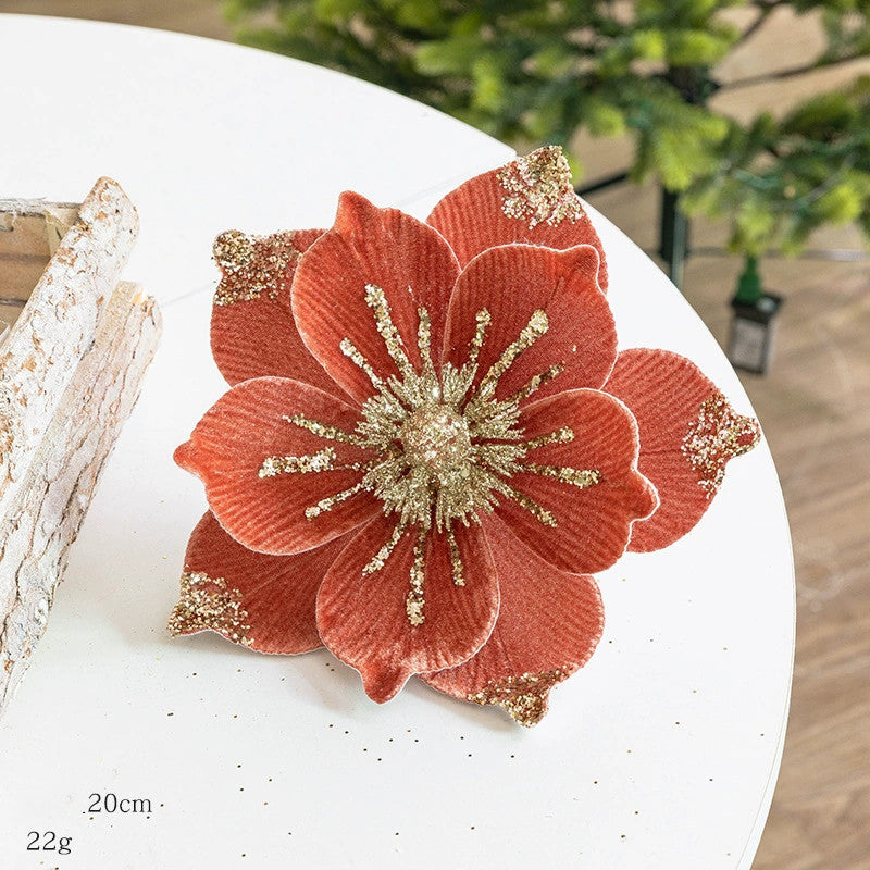 Velvet Christmas Decorations, 8" Diameter, DIY Tree Ornaments, Home & Event Decor, Bulk Available
