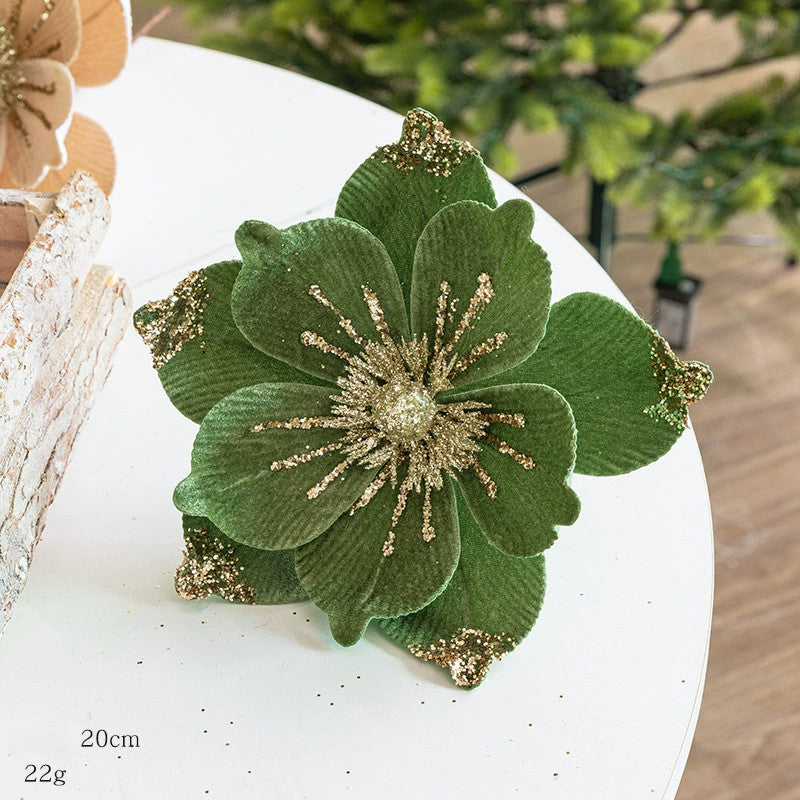 Velvet Christmas Decorations, 8" Diameter, DIY Tree Ornaments, Home & Event Decor, Bulk Available