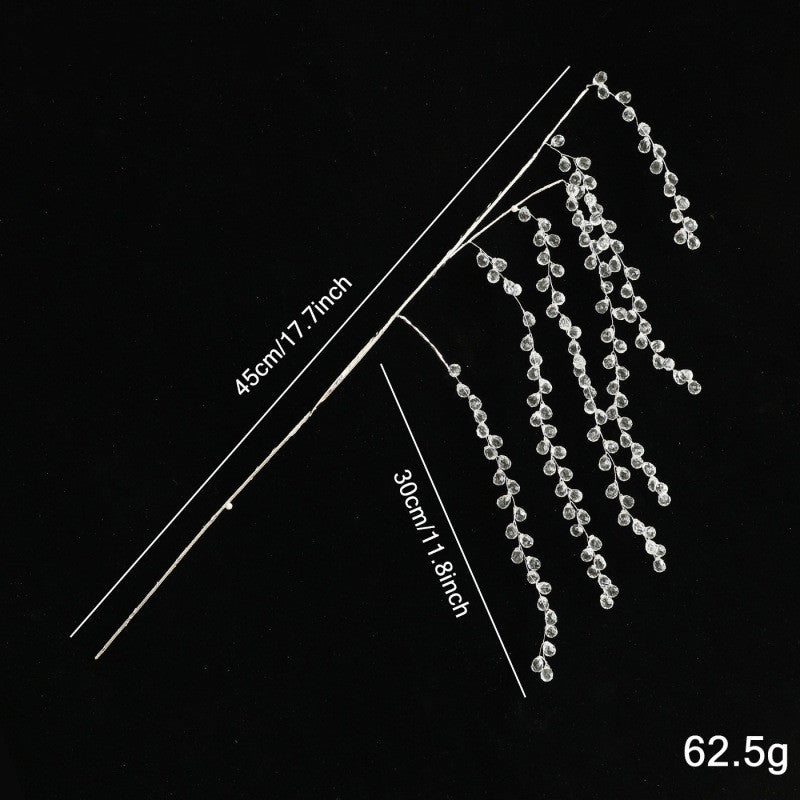 Acrylic White Crystal Christmas Tree Branches, Set of 7, Holiday Decor, Wedding & Event Styling, Bulk Wholesale