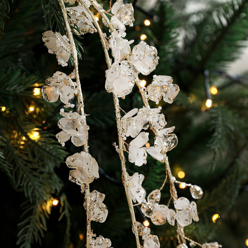 Acrylic White Crystal Christmas Tree Branches, Set of 7, Holiday Decor, Wedding & Event Styling, Bulk Wholesale
