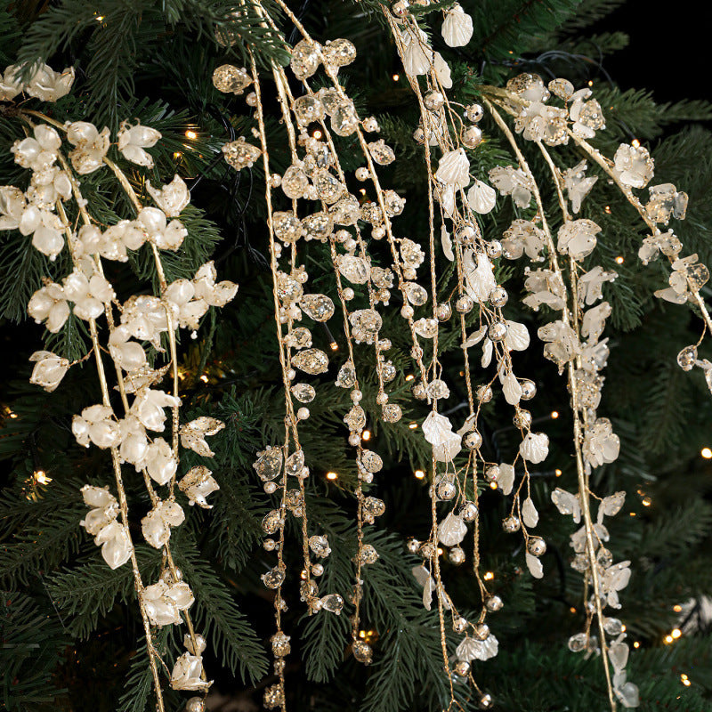 Acrylic White Crystal Christmas Tree Branches, Set of 7, Holiday Decor, Wedding & Event Styling, Bulk Wholesale