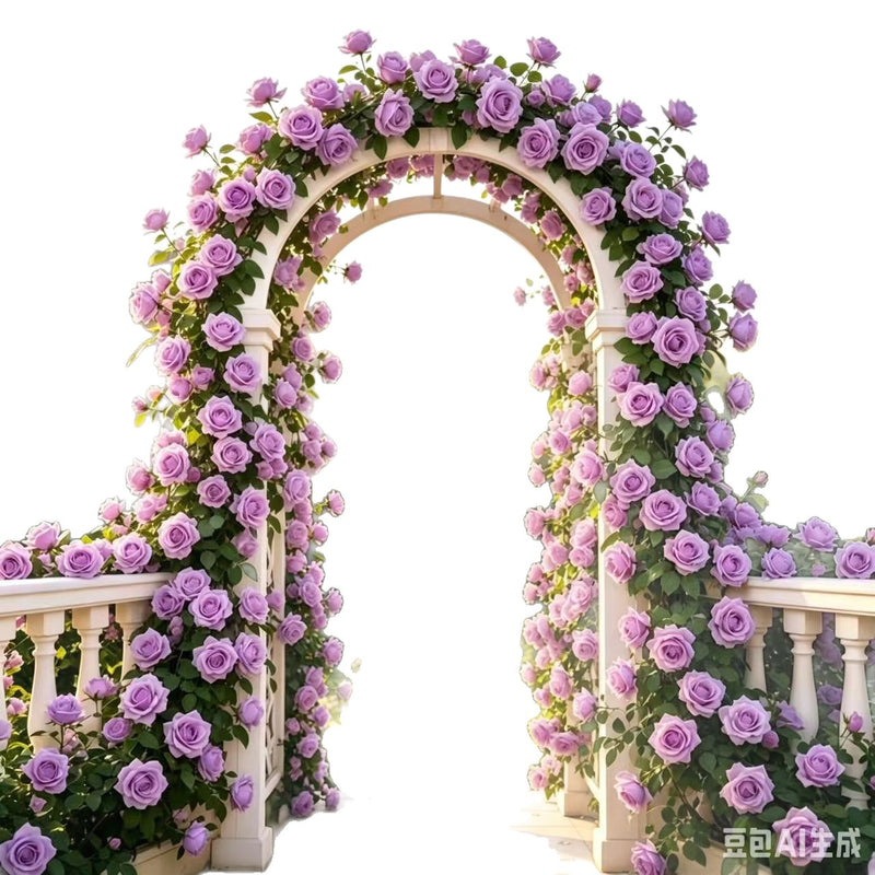 Artificial Rose Vine with 9 Blooms, 94" Long, Silk Flower Garland for Wedding, Home Decor, Bohemian Style