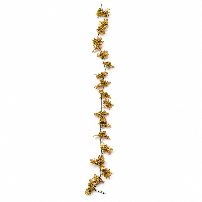 Golden Artificial Vine Garland, 71" Long, Festive Holiday Decor for Windows, Walls, Weddings & Events, Bulk Wholesale Options Available