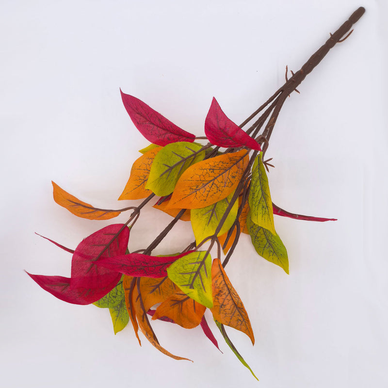 Realistic Magnolia Leaf Stem, 14" Tall with 30 Leaves, Perfect for Hotel Decor, Home Styling, and Event Arrangements