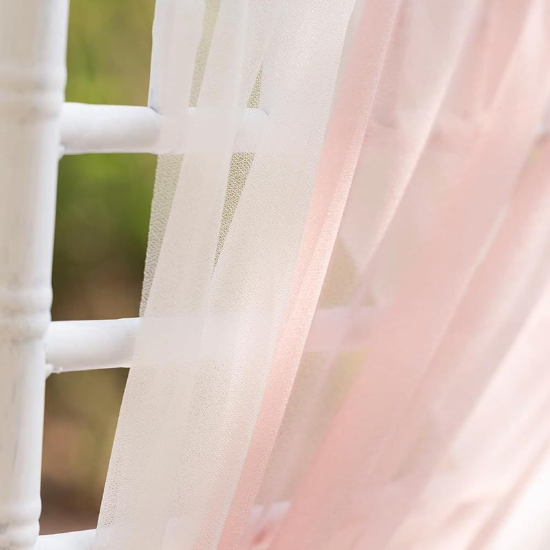 Single Stem Artificial Flower with Organza Sash, 24" Long, Perfect for Wedding Chair Decor, Outdoor Events, and DIY Projects