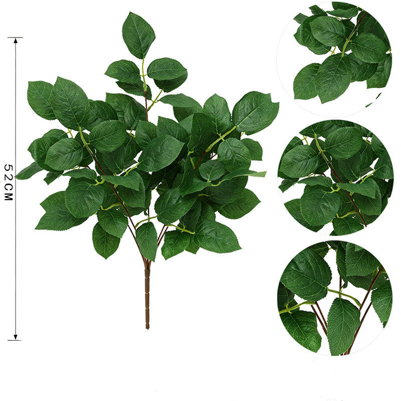 Artificial Maple Leaf Bush, 20" Tall, Realistic Fall Foliage for Home Decor, Wedding Arrangements, and Seasonal Displays