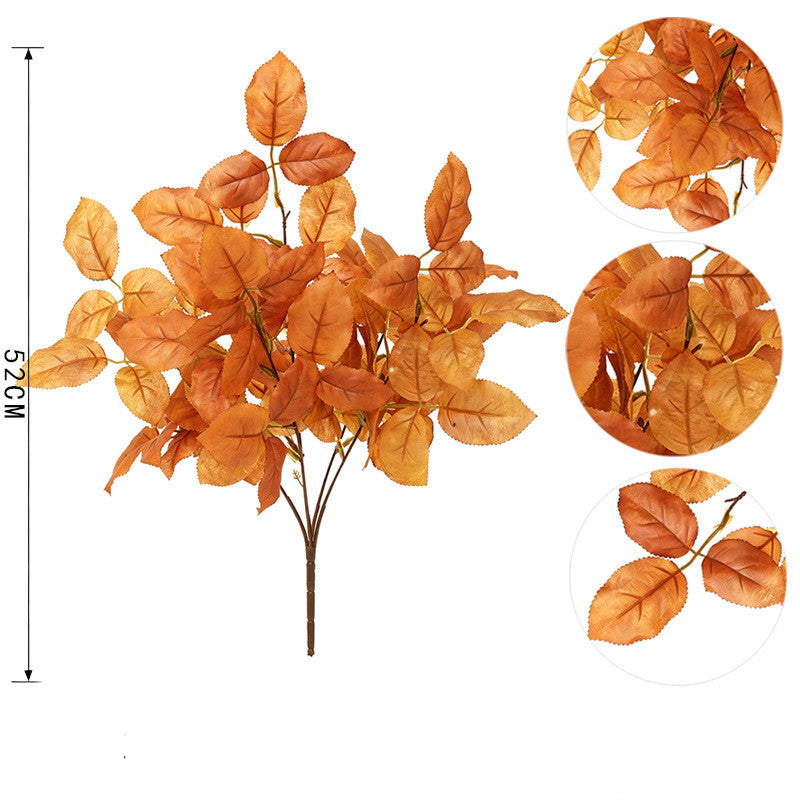Artificial Maple Leaf Bush, 20" Tall, Realistic Fall Foliage for Home Decor, Wedding Arrangements, and Seasonal Displays
