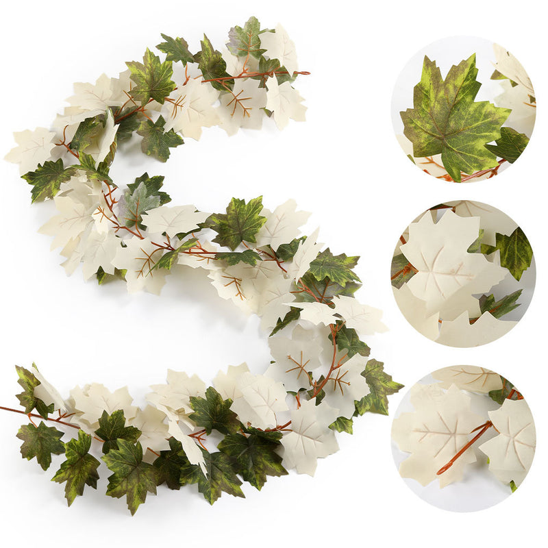 Artificial Maple Leaf Garland Vine, 69" Long, Seasonal Fall Decor, Perfect for Home, Wedding, and Event Styling