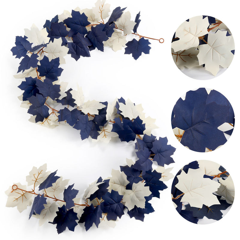 Artificial Maple Leaf Garland Vine, 69" Long, Seasonal Fall Decor, Perfect for Home, Wedding, and Event Styling
