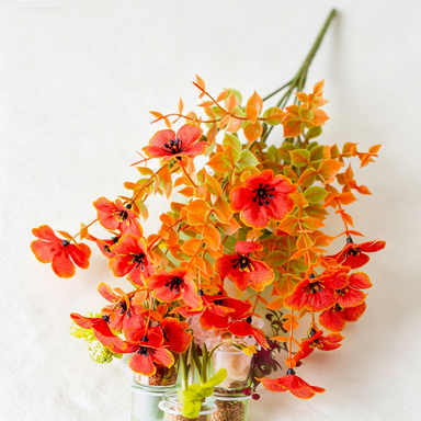 Artificial Eucalyptus Violet Bush, 14" Tall, Mixed Material, Fall-Themed Decor for Home, Weddings, Holidays