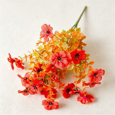 Artificial Eucalyptus Violet Bush, 14" Tall, Mixed Material, Fall-Themed Decor for Home, Weddings, Holidays