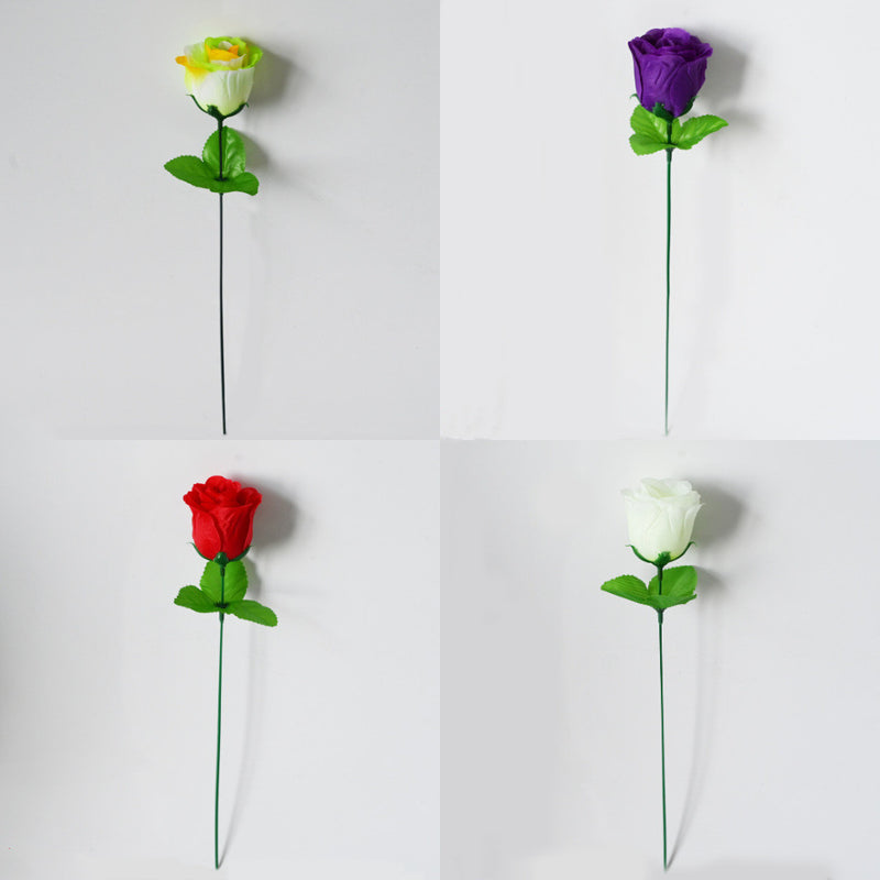 Artificial Peacock Rose Stems, 12-Pack Single Stems for DIY Wedding & Holiday Decor, 13" Long with 2" Blooms, Silk Flowers for Centerpieces & Arrangements