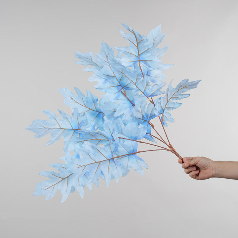 Artificial Oak Leaf Bush, 23" Long, Modern Style, Mixed Material, Ideal for Weddings, Home Decor, and Events