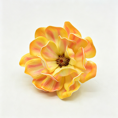 Artificial Magnolia Flower Heads, 5" Diameter, Bulk Pack for Weddings, Events, DIY Decor, Gift Packaging