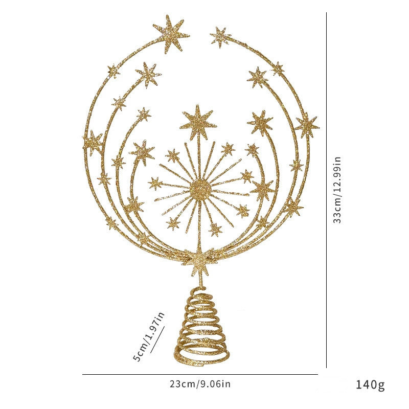 Christmas Tree Topper Star, 6 Styles with Lights, Winter Wedding & Party Decoration, Holiday Decor, 20"