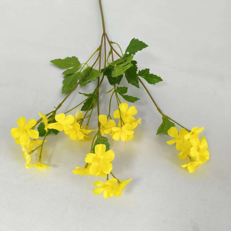 Artificial Chamomile Bush, 30 Blooms, 27" Tall Silk Flowers for Wedding Decor, Home Styling, and Events