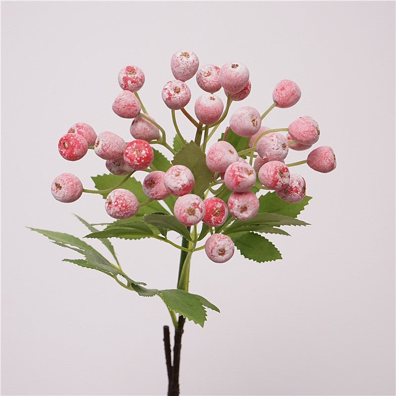 Artificial Blueberry Stem, 14" Silk Decorative Branch for Home Decor, Wedding Arrangements, and Commercial Displays
