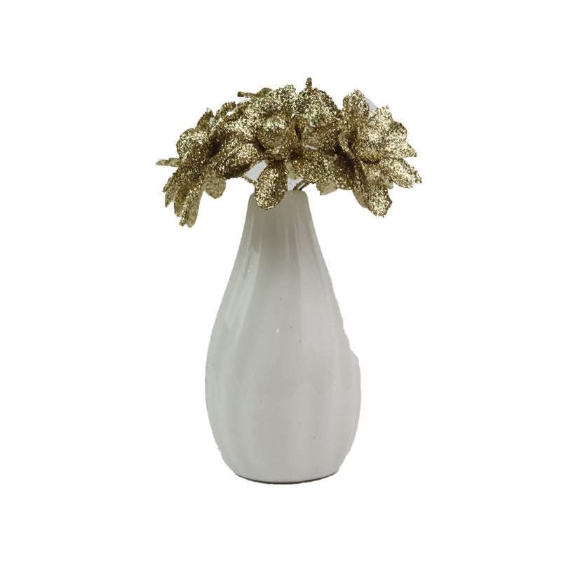 Artificial Wildflower Heads, 60-Pack, Foam Material, 2" Size, Gold & Silver, for Wedding Décor, Home Arrangements, DIY Crafts