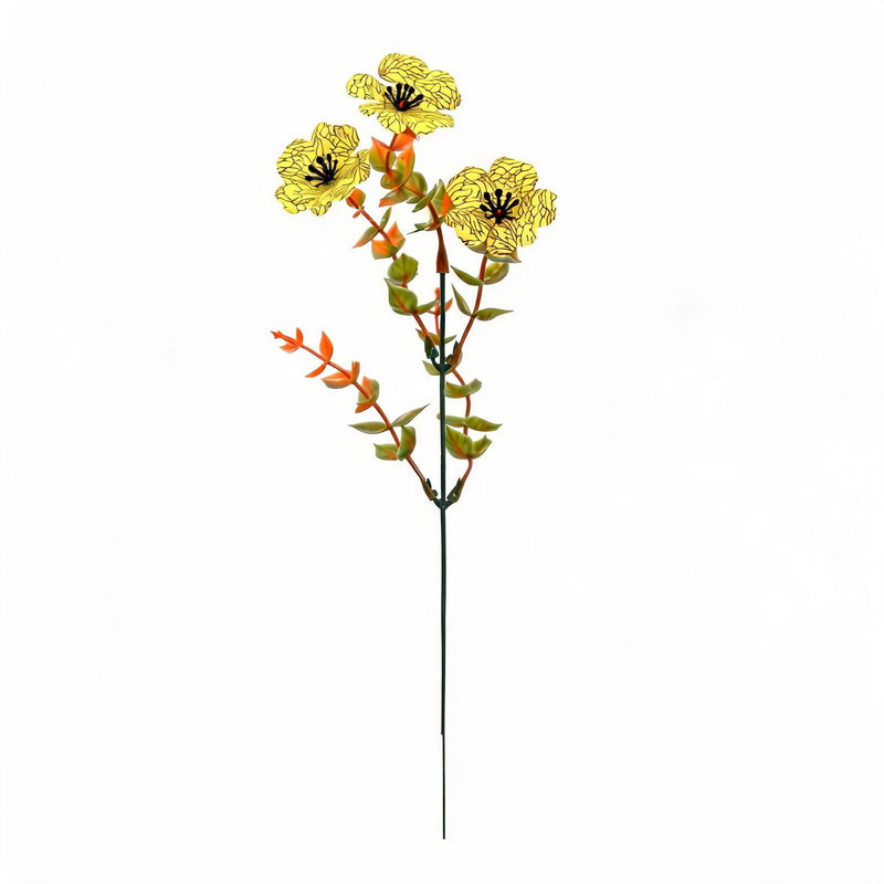 Artificial Eucalyptus Stems, Set of 10, Single Stem with 5 Leaves, 13" Tall, Realistic Plastic Greenery for Home Decor, Weddings, Events