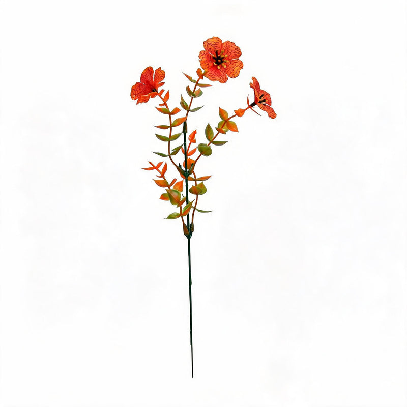 Artificial Eucalyptus Stems, Set of 10, Single Stem with 5 Leaves, 13" Tall, Realistic Plastic Greenery for Home Decor, Weddings, Events