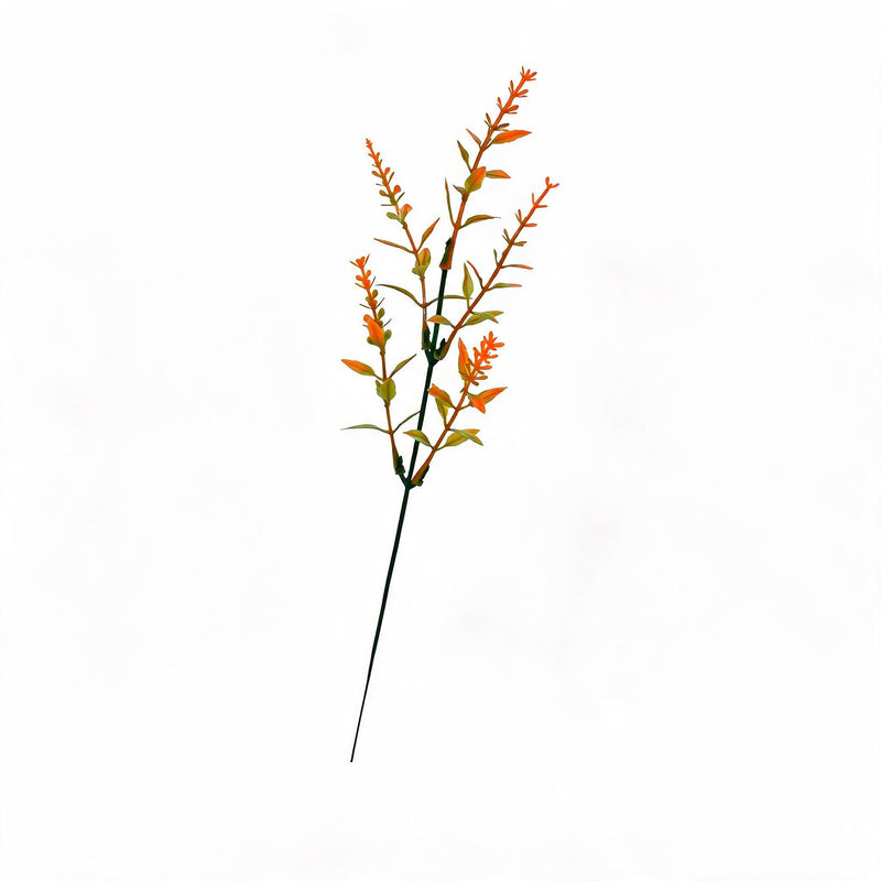 Artificial Eucalyptus Stems, Set of 10, Single Stem with 5 Leaves, 13" Tall, Realistic Plastic Greenery for Home Decor, Weddings, Events