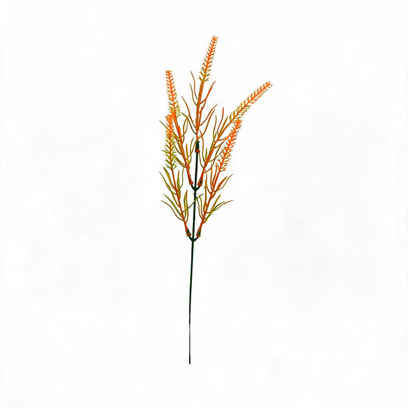 Artificial Eucalyptus Stems, Set of 10, Single Stem with 5 Leaves, 13" Tall, Realistic Plastic Greenery for Home Decor, Weddings, Events