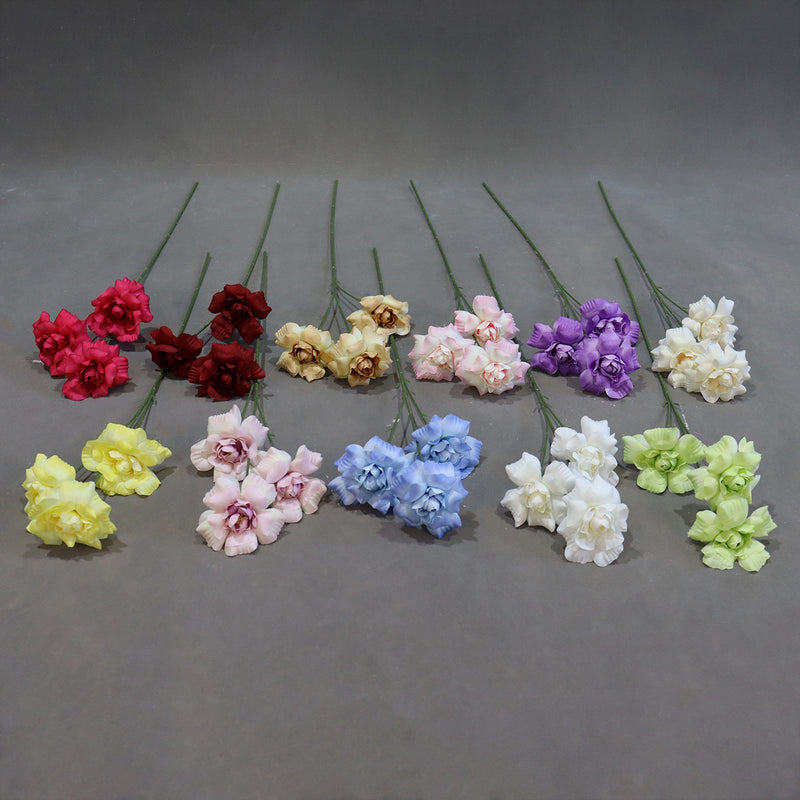 Fairy's Kiss Silk Wedding Flowers, 24" Long, 3 Blooms per Stem, Aisle Decor for Weddings & Events, Bulk or Single Purchase