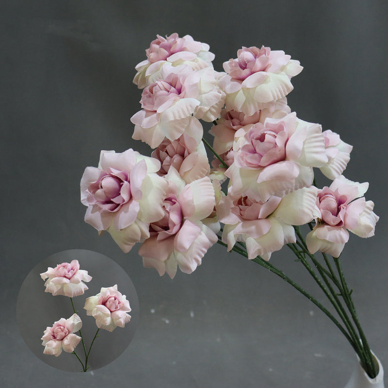 Fairy's Kiss Silk Wedding Flowers, 24" Long, 3 Blooms per Stem, Aisle Decor for Weddings & Events, Bulk or Single Purchase