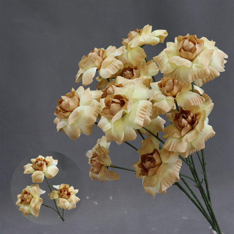 Fairy's Kiss Silk Wedding Flowers, 24" Long, 3 Blooms per Stem, Aisle Decor for Weddings & Events, Bulk or Single Purchase