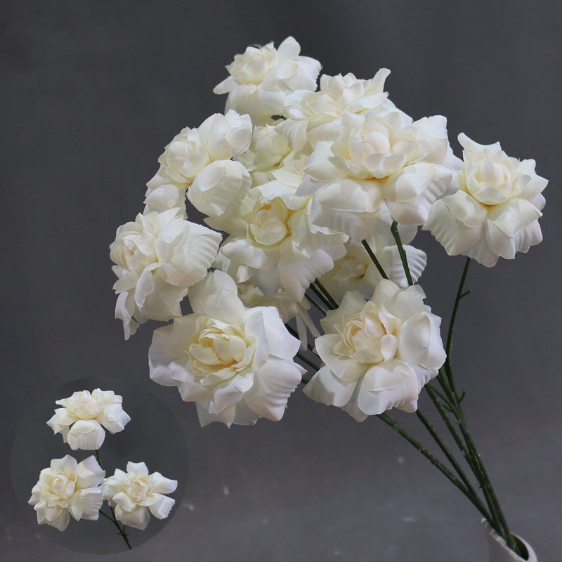 Fairy's Kiss Silk Wedding Flowers, 24" Long, 3 Blooms per Stem, Aisle Decor for Weddings & Events, Bulk or Single Purchase