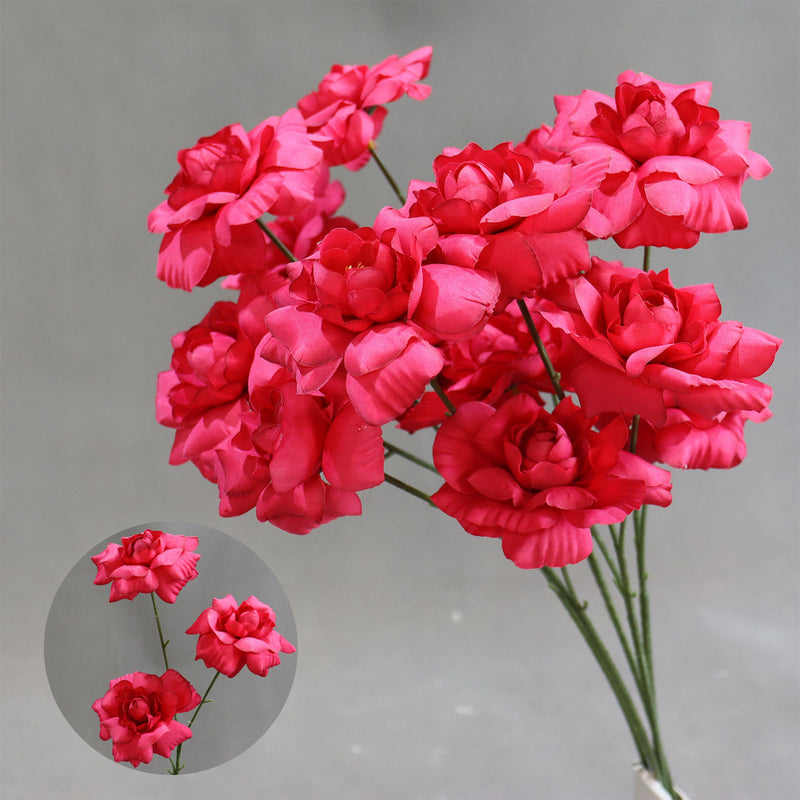 Fairy's Kiss Silk Wedding Flowers, 24" Long, 3 Blooms per Stem, Aisle Decor for Weddings & Events, Bulk or Single Purchase