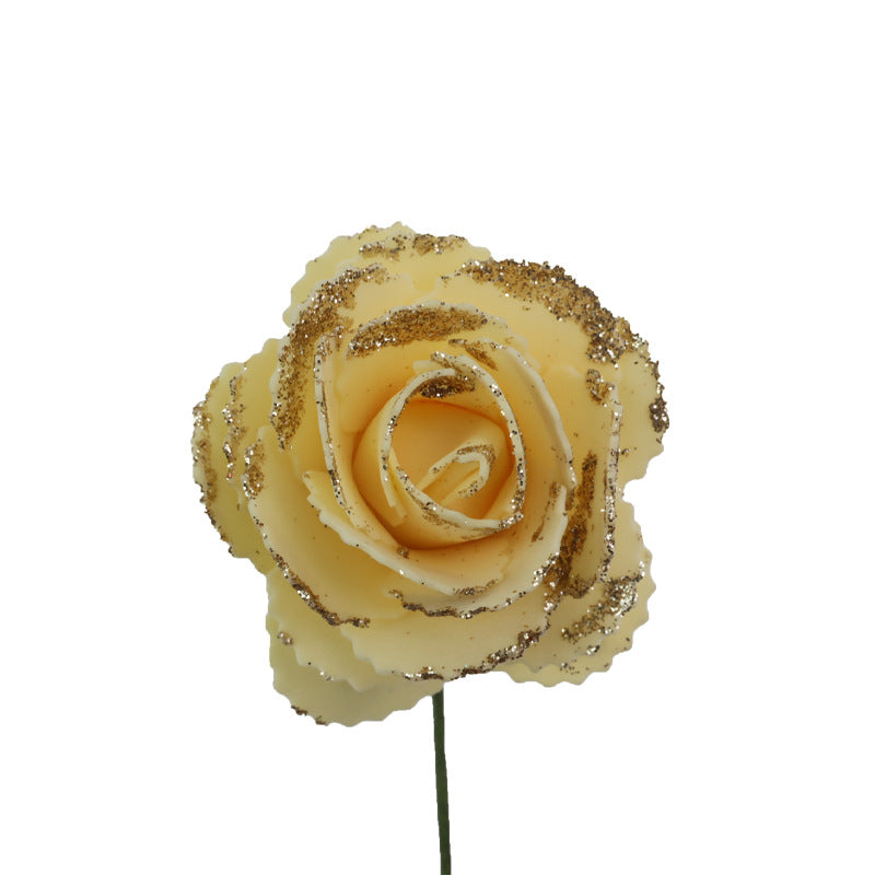 Artificial Rose Heads, Pack of 25, 2.5" Diameter, Foam Material, DIY Home Decor, Wedding & Event Arrangements, Window Displays